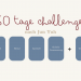 60 Tage Challenge von Jun Yuh. Auf dem Bild sind vier Säulen plus eine fünfte zu sehen.
